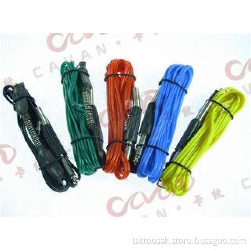 2M Long Soft Silicone Tattoo Clip Cords With Five Different